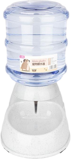 3.8L 寵物自動飲水器 貓咪狗狗用, 自動飲水器灰色, 1個
