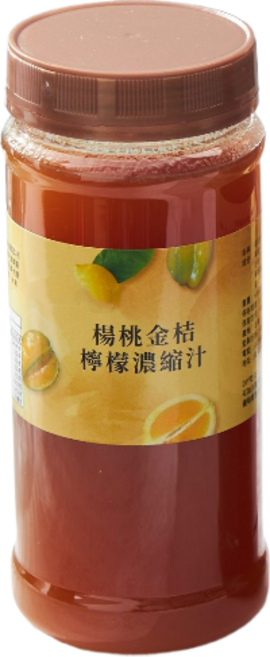 楊桃金桔檸檬濃縮汁, 600g, 1個裝