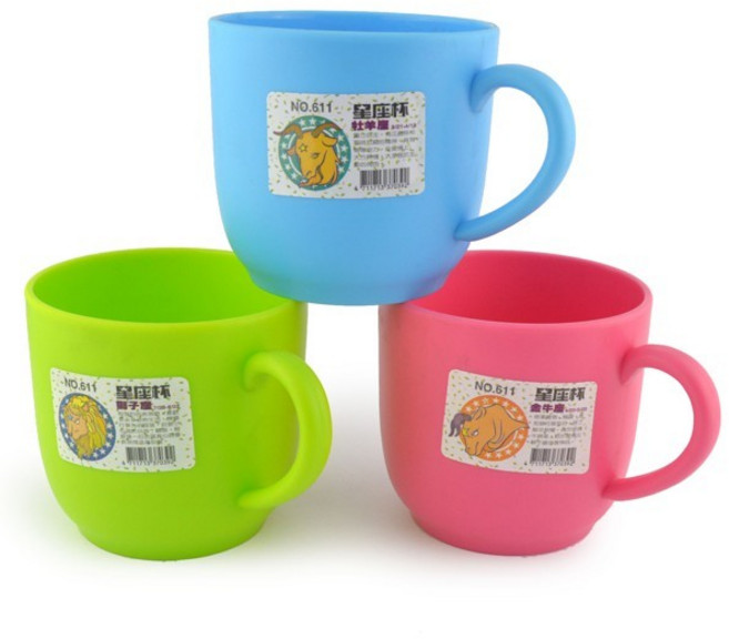 星座杯 600cc 漱口杯 塑膠杯, 綠色, 1個