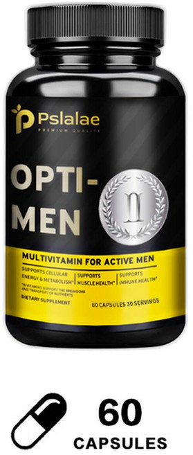 Pslalae Opti-Men 男士綜合維他命 支援細胞能量與新陳代謝 最佳營養 免疫支持, 60組