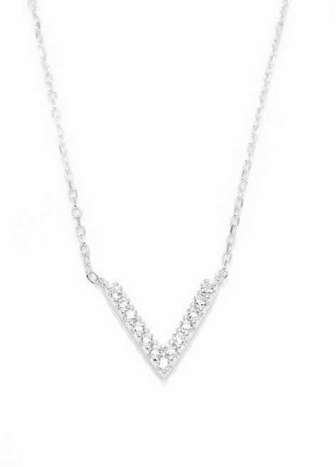 CEDONY 輕奢珠寶V字項鍊 日本 ete bijoux 同款 純銀項鍊