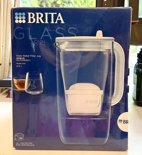 BRITA 玻璃濾水壺 2.5L Model One, 如出貨, 1個
