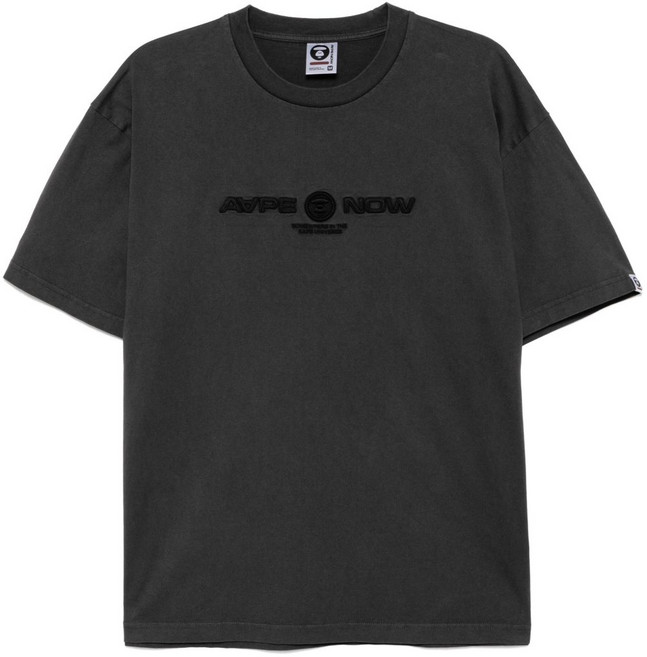 에이프바이베이프 로고 자수 티셔츠