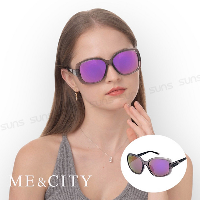 ME&CITY 歐美偏光太陽眼鏡 抗UV400 防眩光 ME 22002 C01