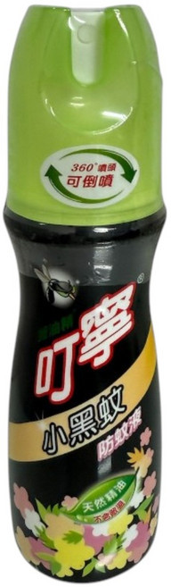 綠油精叮寧小黑蚊防蚊液(可倒噴), 1個, 100ml