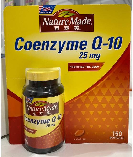 Nature Made 萊萃美 輔酵素Q10 25mg 軟膠囊 150粒, 1個, 150份