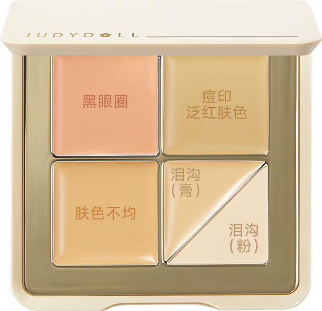 Judydoll 橘朵 雲柔遮瑕盤 #02自然膚色盤 多功能遮瑕膏, 02自然膚色, 1個