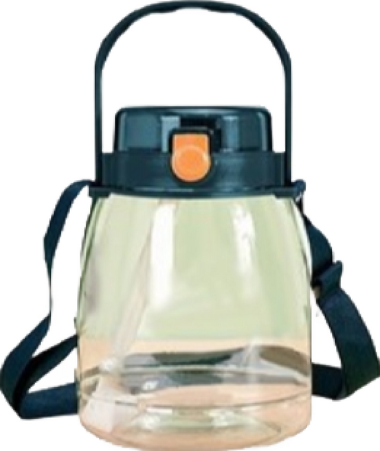 透明胖胖水壺 大容量運動水壺 環保隨行杯 CC0379, 深藍, 1個, 1.2L