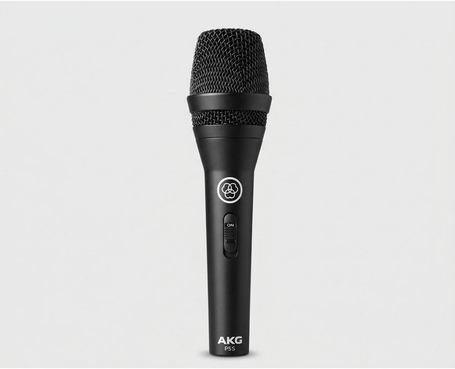 AKG P5S 動圈式麥克風 - 專業主唱麥克風、舞台演唱、練團錄音, 黑