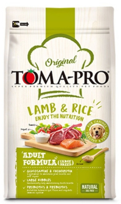 TOMA-PRO 羊肉米飯 成犬配方 (大型犬) 天然狗糧, 13.6kg, 1個, 羊肉, 米飯