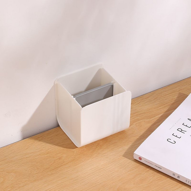 筆筒桌面收納盒 簡約多功能整理盒, 白,長20寬9cm, 1個