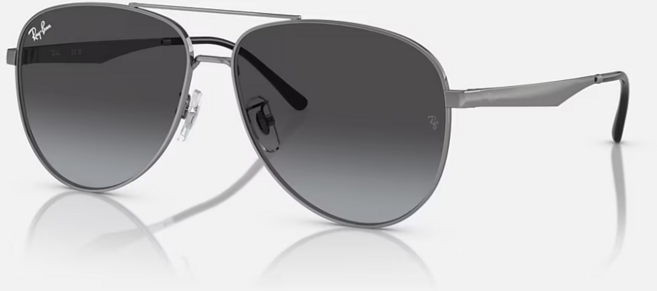 Ray-Ban雷朋 RB3712D 飛行員金屬漸層太陽眼鏡