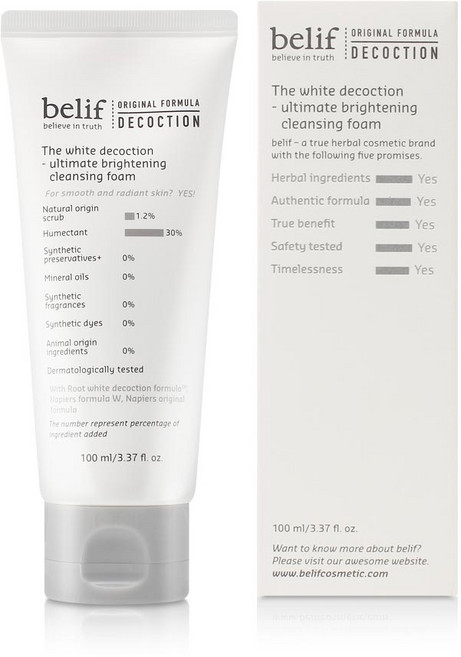 아트박스/빌리프 더화이트 디콕션 얼티밋 브라이트닝 클렌징폼 100ml, 1개