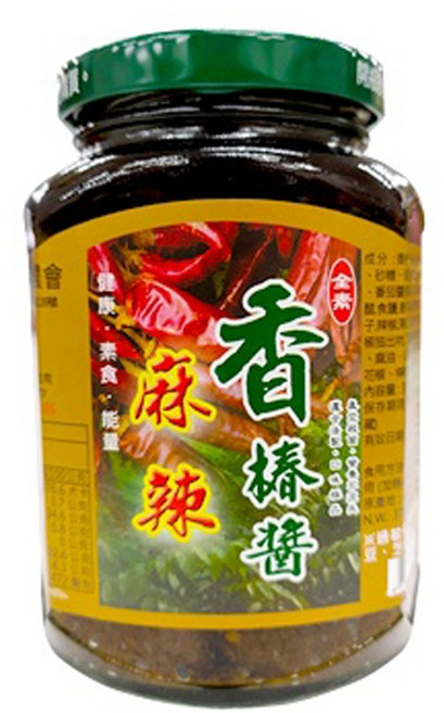 麻辣香椿醬 全素速拌醬 南投埔里農會特產 香辣夠味 拌飯拌麵皆宜, 370g, 1罐