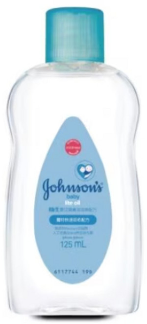嬌生嬰兒潤膚油【清爽配方】, 125ml, 1瓶