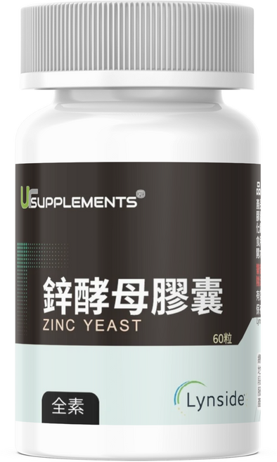 UrSUPPLEMENTS Lynside鋅酵母膠囊, 28 公克, 1個