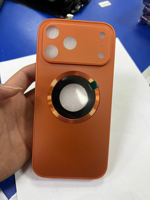 DIU 適用iphone17PRO大視窗磁吸手機殼15磨砂漏標蘋果16秒變17保護套