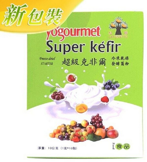 超級克非爾 冷凍乾燥發酵菌粉1公克 10包/盒, 1個, 10份
