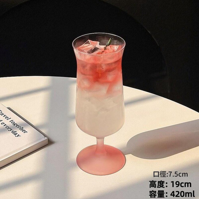 創意高腳果汁杯 420ml, 1個, 421ml