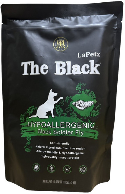 樂倍 Lapetz 黑酵母全犬蟲蛋白配方, 400g, 1個, 昆蟲