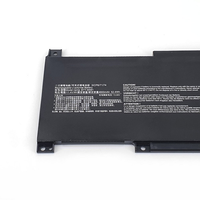 副廠 MSI 微星 BTY-M491 電池 白色接頭 Modern 15 A11M A4M A4MW, 1個, 保固一年