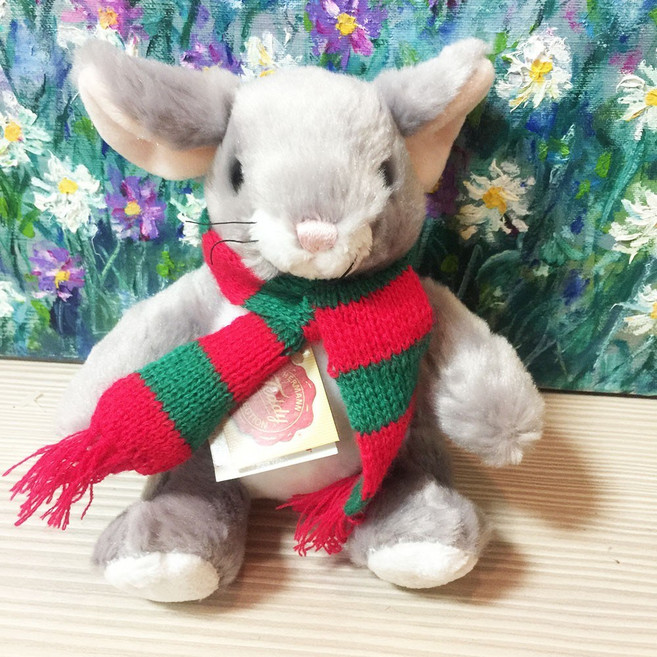 HERMANN TEDDY 聖誕老鼠 絨毛玩偶, 1個