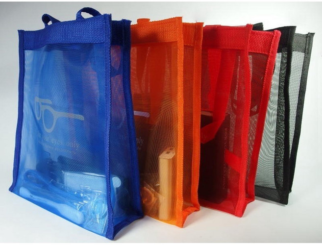信義計劃 眼鏡網狀袋 - 全新 Tote Bag, 黑色