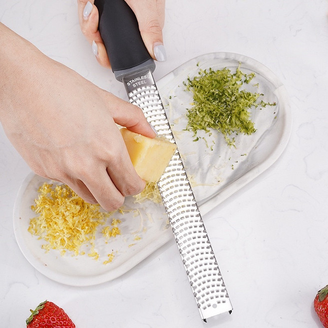 多功能起司刨絲器 薑末蒜蓉磨泥器 廚房刨絲刀具, Ultra SharpGrater 長款, 1個