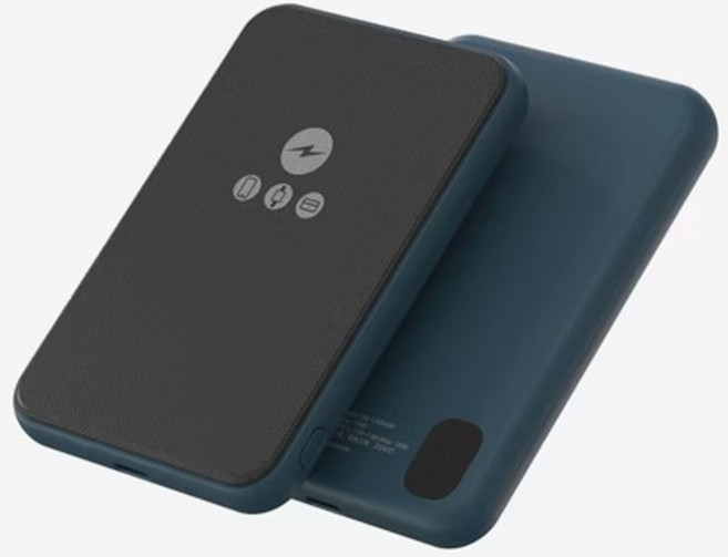 POLYBATT 三用快充磁吸行動電源 5000mAh 石墨烯散熱 可攜上飛機, 夜藍, LT001