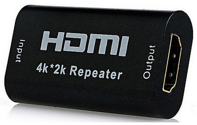 HDMI延長中繼器 4K 2K 影像訊號傳輸總長40米 母對母, 1個