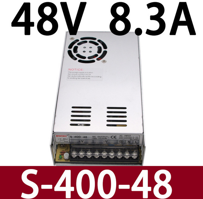 LED數位顯示可調電壓電流 開關電源 0-24V 36V 48V 60V 直流充電源 S 400 48| 48V8.3A, S 400 48| 48V8.3A