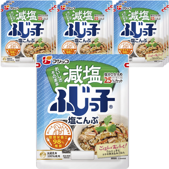 FUJICCO 低鹽調味昆布, 27g, 10個