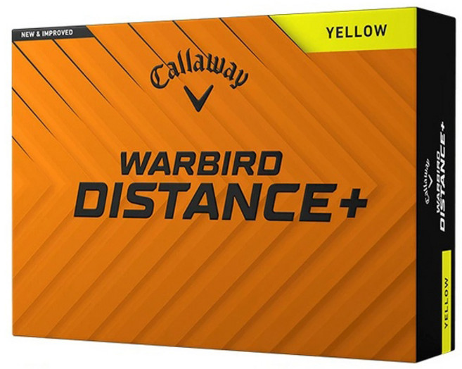 Callaway 卡拉威 Warbird Distance+ 高爾夫球, 1個, 15入, 黃色
