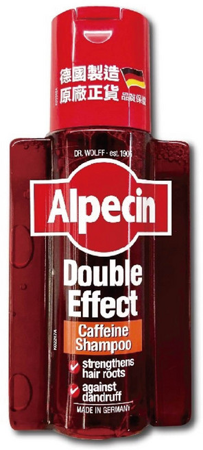 Alpecin 雙效咖啡因抗頭皮屑洗髮露, 1件, 200ml