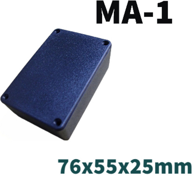 MA-1 萬用盒 76x55x25mm ABS 黑色, 1個