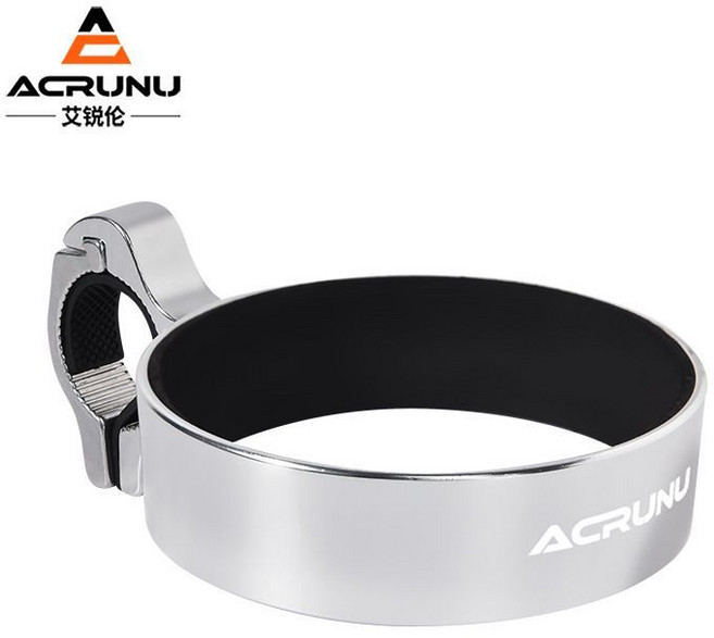 ACRUNU 自行車/機車通用咖啡杯架 復古便捷水杯架, 銀色, 1個