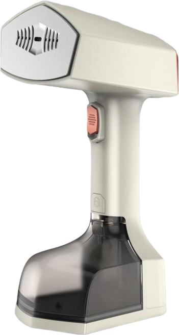 手持蒸汽掛燙機 2500W大功率 120°C恆溫面板 350ML水箱 乾濕兩用, 米白, 如圖 110V