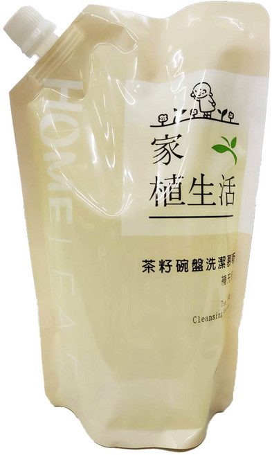 HOME LEAF 家植生活 茶籽碗盤洗潔慕斯補充包 1000ml 溫和潔淨 餐具器皿專用, 1個, 1L