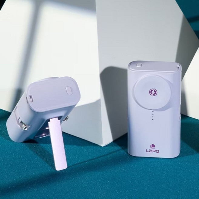 LaPO WT-12 多功能快充版口袋行動電源 額定容量3000mAh 日本松下電芯, 幻紫