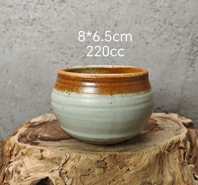 景德鎮 草木灰 白陶 手拉胚 無孔花盆, 商品主圖, 1個