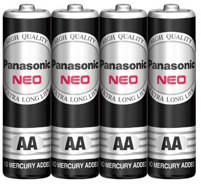 Panasonic AA 電池 3號電池 1.5V, 1個, 國際牌NEO AA 3號電池(4入)
