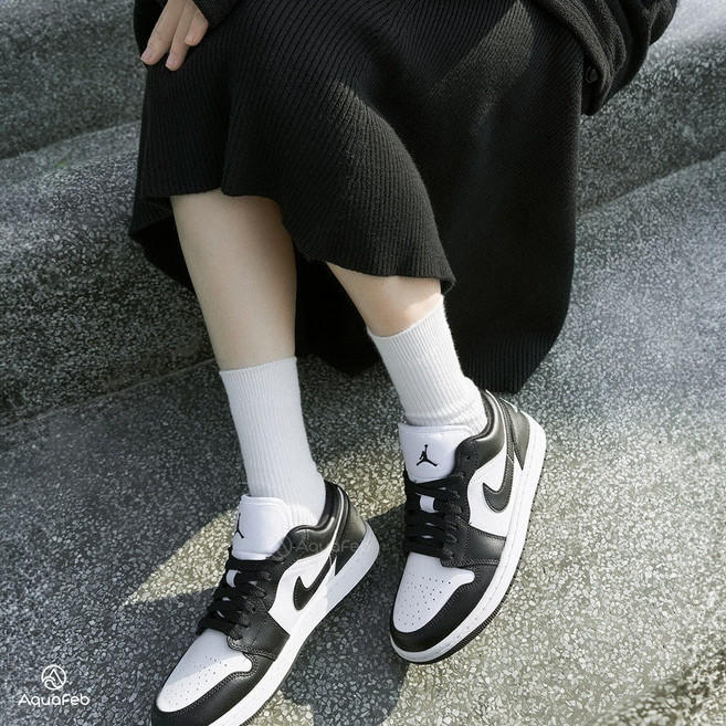 Nike W Jordan 1 Low Panda 女 黑白 經典潮流休閒鞋 DC0774-101