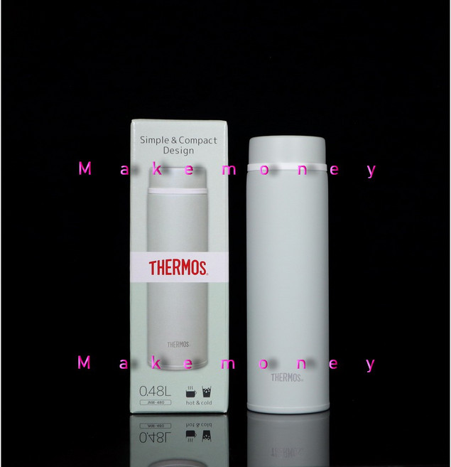 THERMOS 膳魔師 JNW-480 不銹鋼真空保溫杯 480ml, 1個
