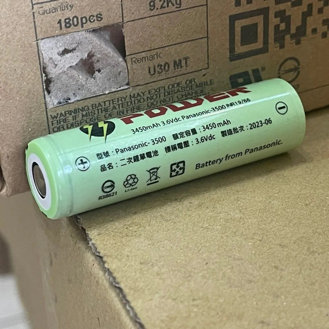 松下 BSMI認證平頭 18650GA 充電電池 3450mAh 38燈可用【露營狼】【露營生活好物網】, 1個, 1