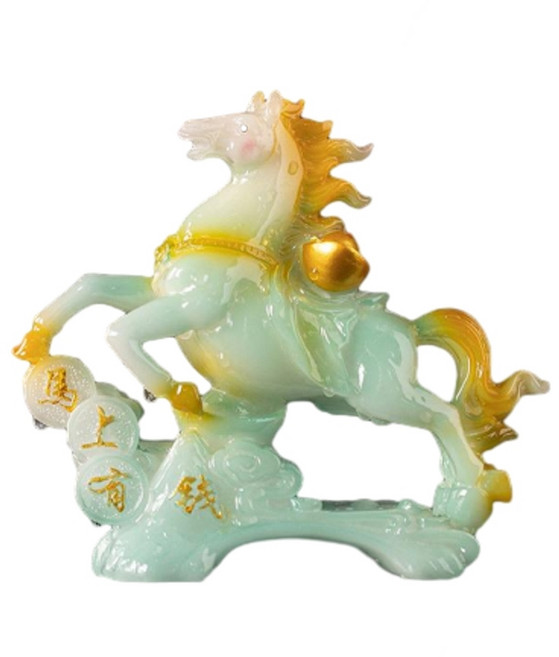 馬上有錢變色茶寵擺件, 變色馬上有錢變玉色