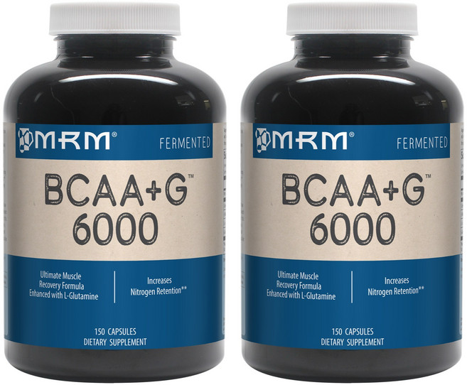 Mrm BCAA+G 6000運動恢復膠囊, 150顆, 2罐