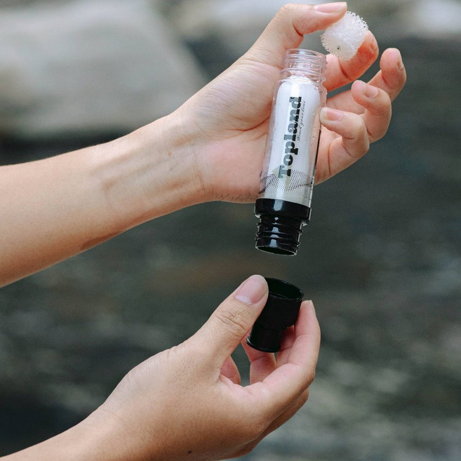 Topland 行動濾水器 適用28mm寶特瓶 水袋 露營 登山 戶外專用, 1個