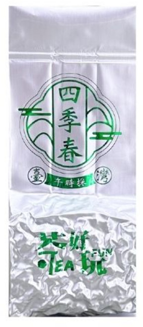 茶好玩 台灣四季春蘭花香台灣茶75g 清新原葉生茶 感受台灣道地好滋味, 1個, 二兩(75g), 75g, 10個裝