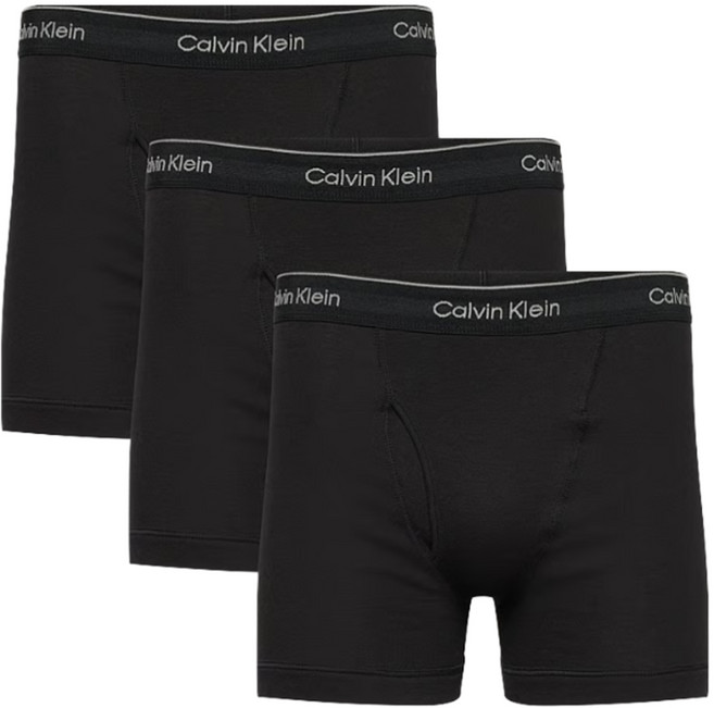 Calvin Klein 男士嫘縈棉混紡四角褲 3件組