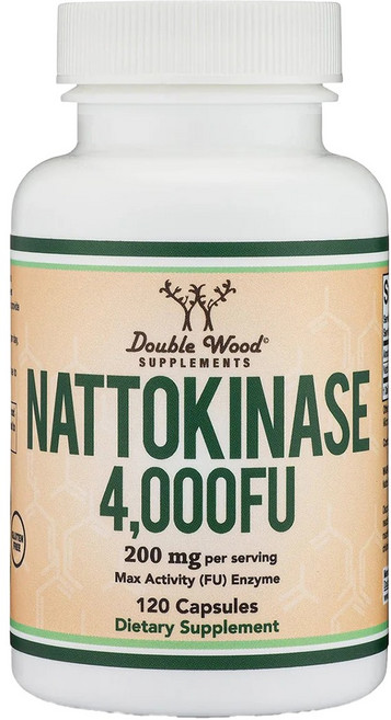 Double Wood 納託金奈酶 4 000FU 200mg 膠囊, 1個, 120錠